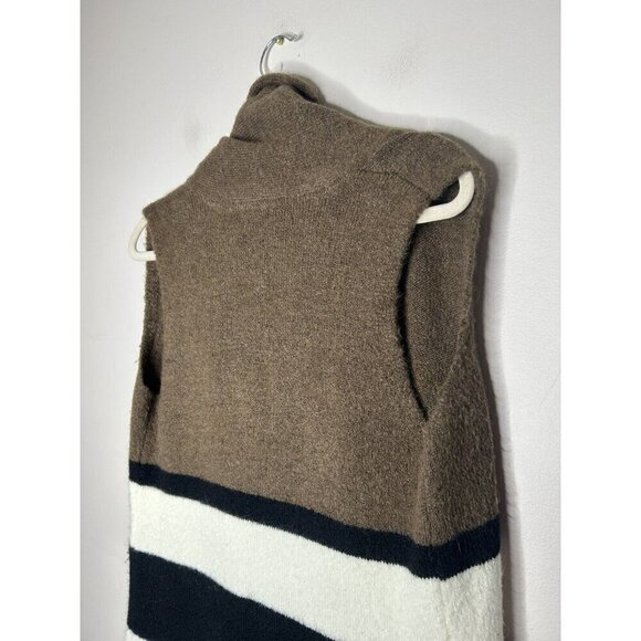 Loft Wool Alpaca Blend Sleeveless Sweater Vest Size XS/S Knitted Open Front - Picture 10 of 10